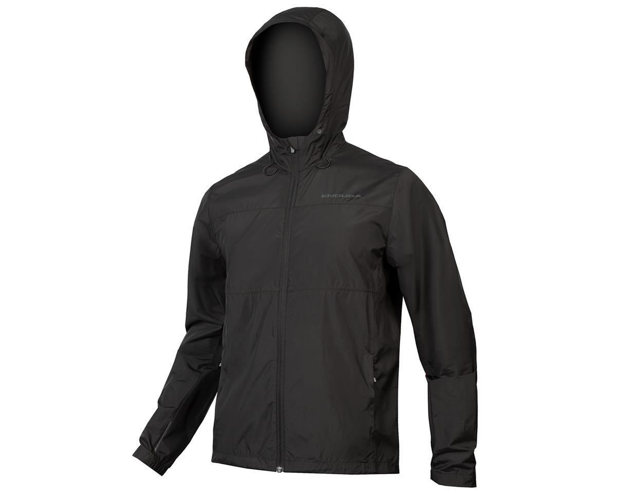 Endura Hummvee Windproof Shell Jacket (Black) (M) (Lightweight) (Hooded)